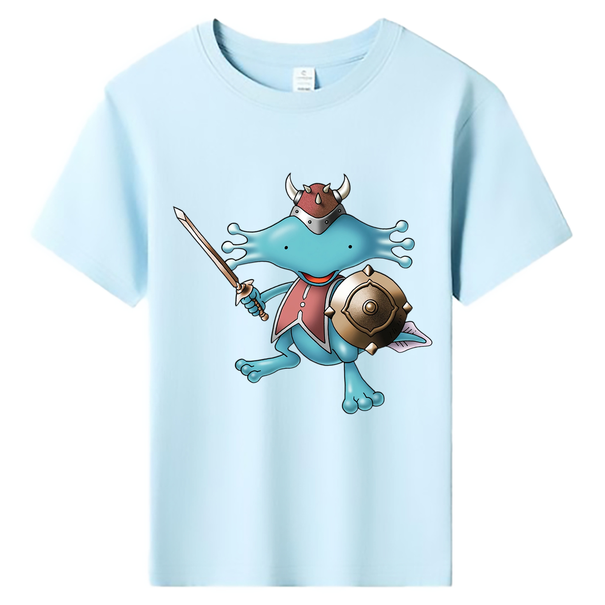 （画像用） ドラゴンクエスト Doragon Kuesuto Dragon Quest 綿100％キッズTシャツ（フロントプリント）
